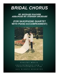 Bridal Chorus (for Saxophone Quartet - Piano Accompaniment) P.O.D. cover Thumbnail